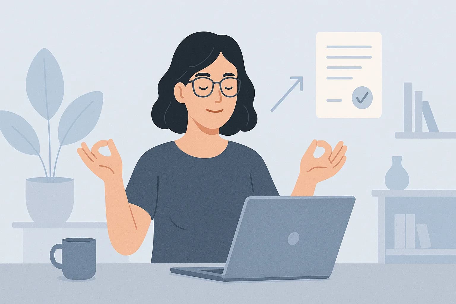 Stylized illustration conveying SwiftNDA’s calm, guided NDA workflow.